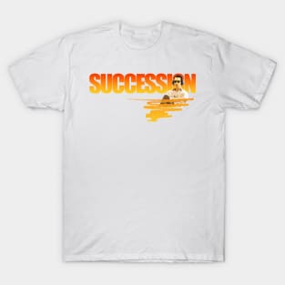 succession, tv series fan works graphic design by ironpalette T-Shirt